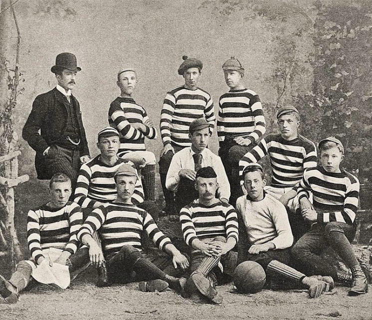 Haarlemsche Football Club: Historisches Teamfoto des ältesten Fußballvereins der Niederlande