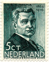 Gewerkschaftsführer Syb Talma als Briefmarke 1936