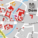 Ausschnitt aus dem Stadtplan Münster