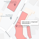 Ausschnitt aus dem Stadtplan Münster