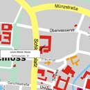 Part of the city map Münster