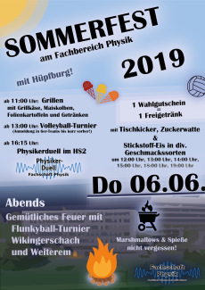 Sommerfestplakat 2019
