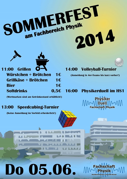 Sommerfestplakat 2014