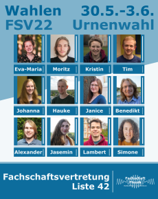 Wahlplakat FSV Sommer 2022