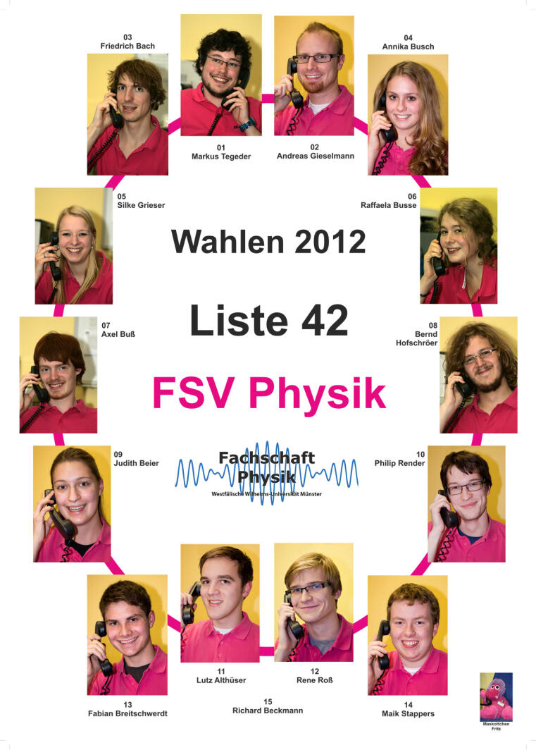 Wahlplakat FSV WS 2012/2013