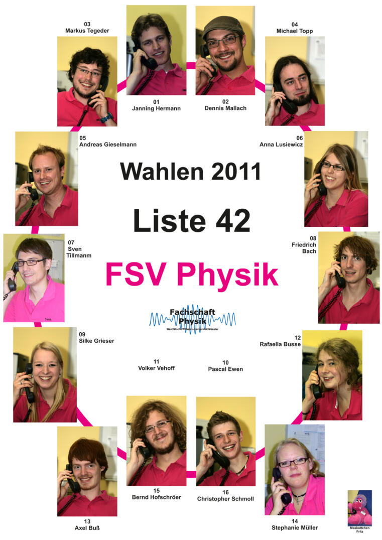 Wahlplakat FSV WS 2011/2012