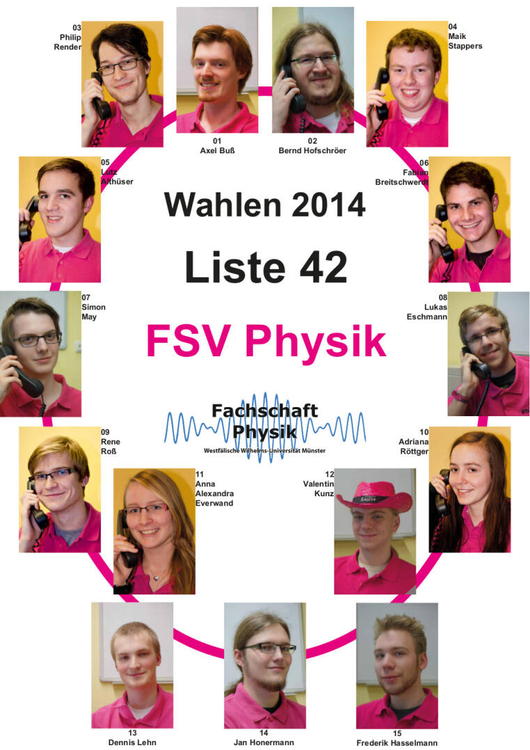 Elections poster FSV WS 2014/2015