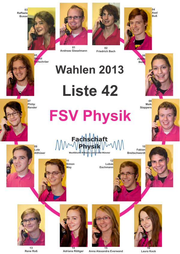 Wahlplakat FSV WS 2013/2014