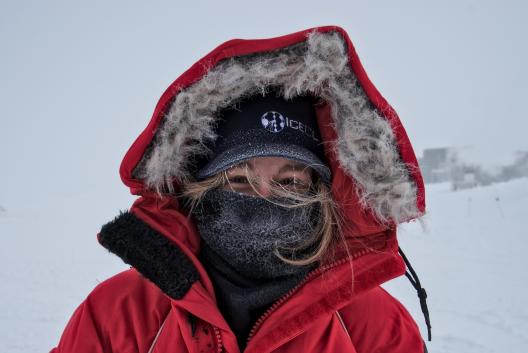 Raffaela Busse at South Pole