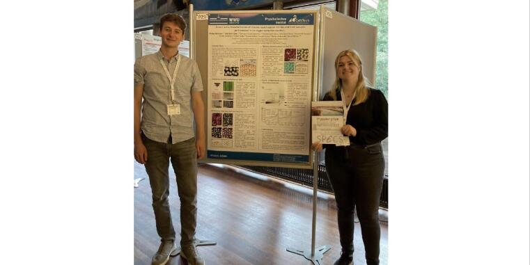 Julia and Philipp win the 1st poster prize at the 23rd International NC-AFM Conference 2022 in Nijmegen!