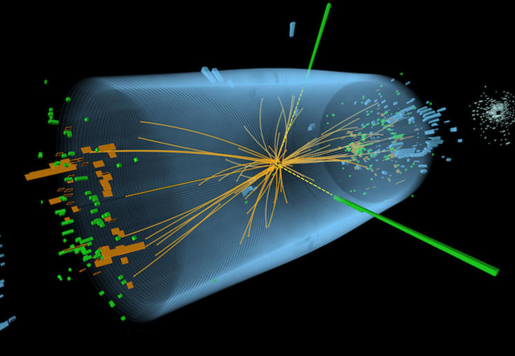 Higgs event at the LHC (CMS)