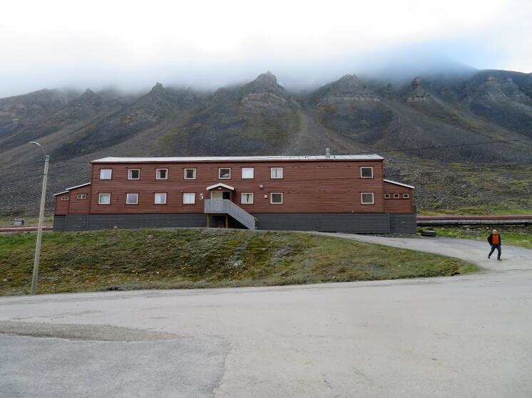 Unsere Unterkunft in Longyearbyen, eine der „Coal Miner’s Cabins“