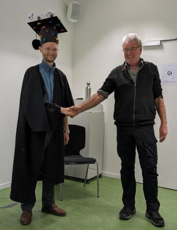 Prof. Bischoff and Jakob Storz