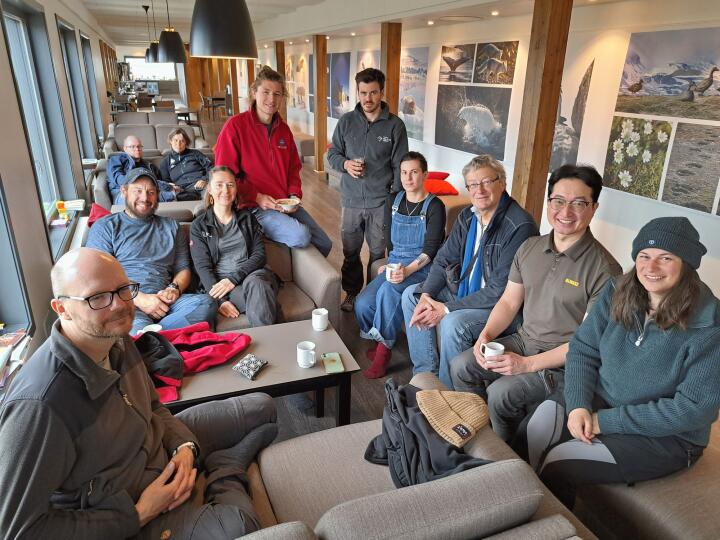 Nico, Mike, Auriane, Francois, Marc, Rey, Ernst, Hadong und Cynthia