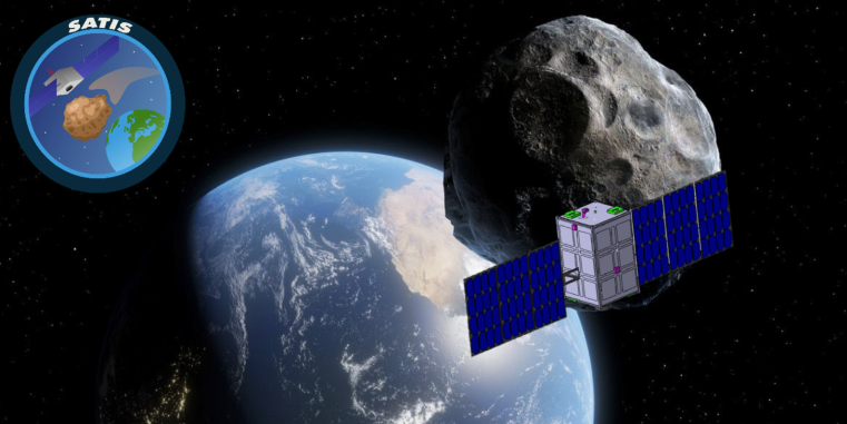 Ein Asteroid, der sich auf die Erde zu bewegt, wird von einer Sonde begleitet.