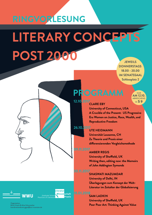 Plakat Ringvorlesung Literary Concepts Post 2000