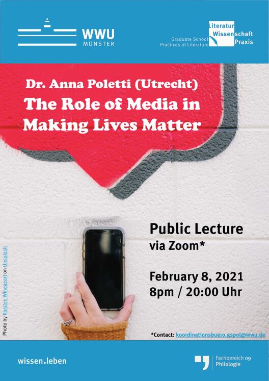 Poster for the evening lecture