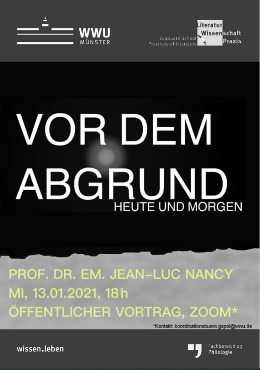 Poster Vor dem Abgrund