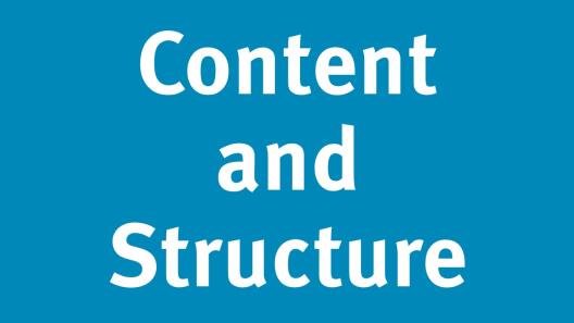 Content and Structure