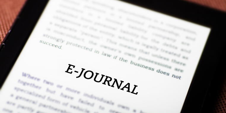 E-journal on a reader