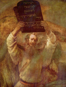 Rembrandt: Moses with the Tablets of the Law