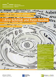 Plakat "Arno Schmidt und Peter Handke"