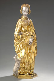Reliquienstatuette der Heiligen Agnes