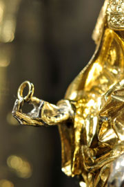 Reliquienstatuette der Heiligen Agnes (Detail)