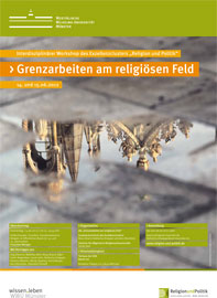 Plakat Grenzarbeiten am religiösen Feld