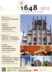 Plakat Dialoge zum Frieden 2012