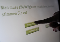 Die interaktive Umfrage des Exzellenzclusters
