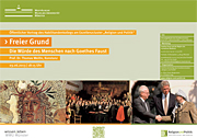 Plakat: Menschenwürde in Goethes „Faust“
