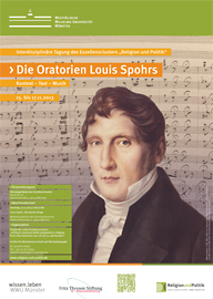 Plakat „Die Oratorien Louis Spohrs. Kontext – Text – Musik“