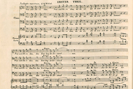 Beginning of the opening choral of Spohr’s oratorio „Die letzten Dinge“