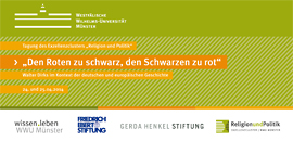 Programm der Tagung „Den Roten zu schwarz, den Schwarzen zu rot“