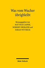 Buchcover „Was vom Wucher übrigbleibt“