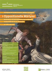 Plakat der Tagung „Oppositionelle Märtyrer“