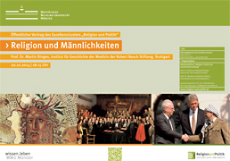 Plakat des Vortrags „Religion und Männlichkeiten“ 