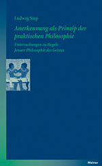 Buchcover „Anerkennung als Prinzip der praktischen Philosophie“
