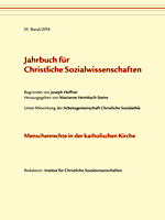 Buchcover „Jahrbuch für Christliche Sozialwissenschaften“