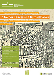 Plakat der Tagung „Golden Leaves and Burned Books“