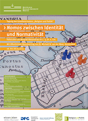 Plakat der Tagung „Nomos  zwischen Identität und Normativität“