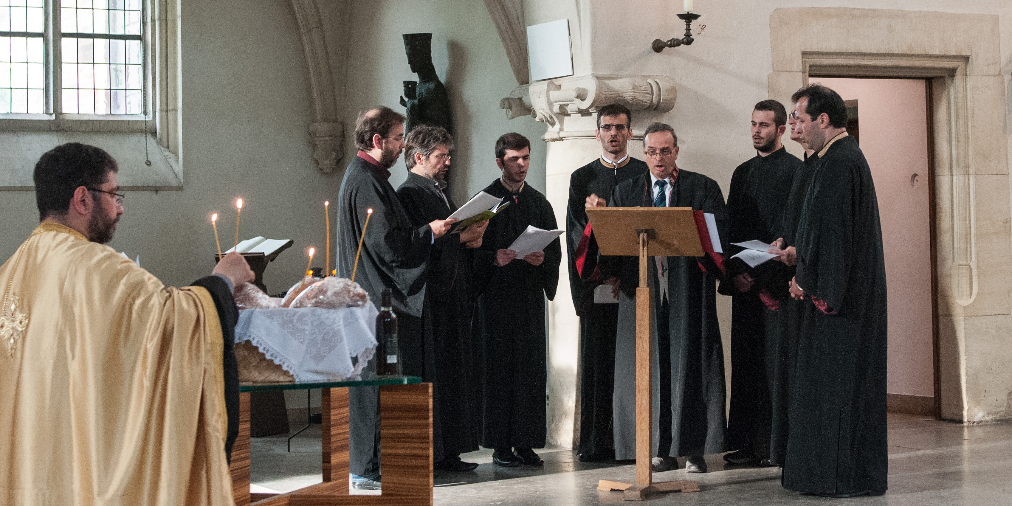 Mitglieder des Byzantinischen Kantorenchores München