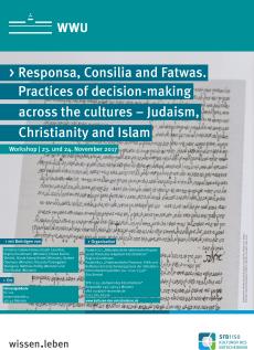Plakat des Workshops “Responsa, Consilia and Fatwas”