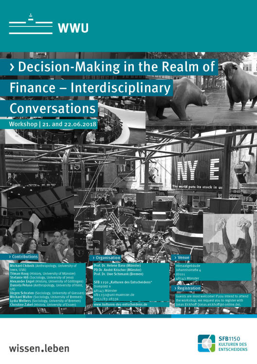 Plakat des Workshops "Decision-Making in the Realm of Finance"
