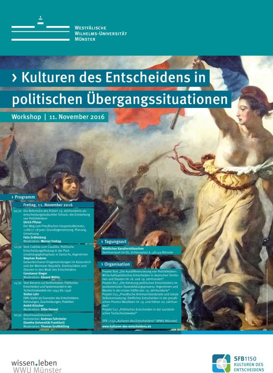 Poster Workshop Kulturen Des Entscheidens In Politischen Übergangssituationen