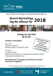 Programm des Alumni-Nachmittags 2018