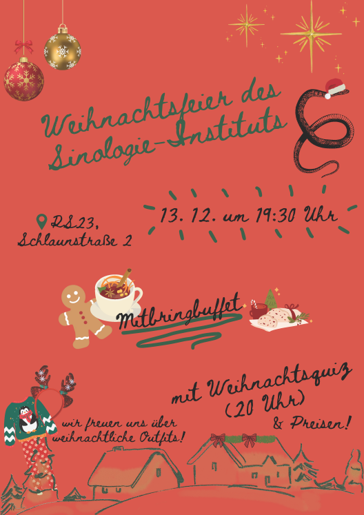 Weihnachtsfeier des Instituts für Sinologie und Ostasienkunde 2025