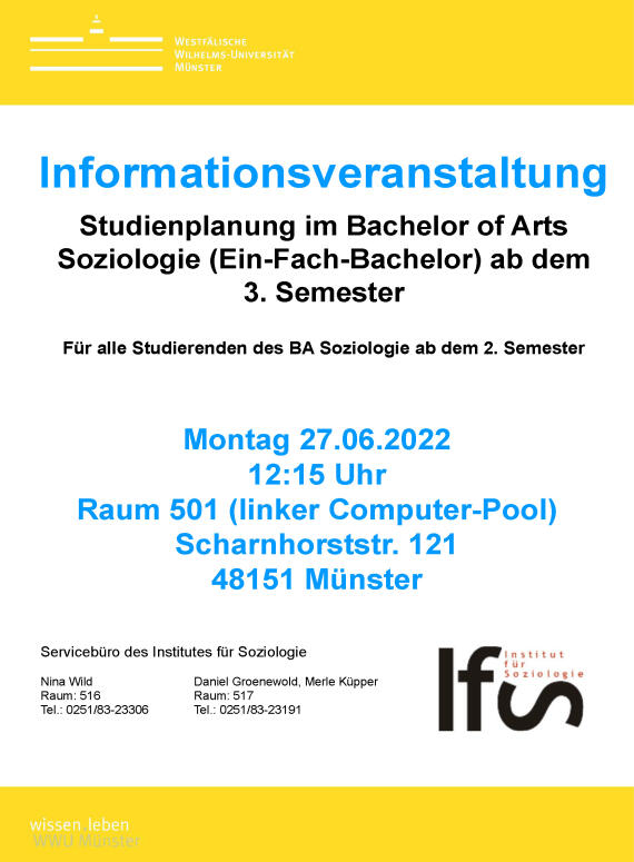 Plakat Infoveranstaltung Efb-studienplanung Ab Semester 3