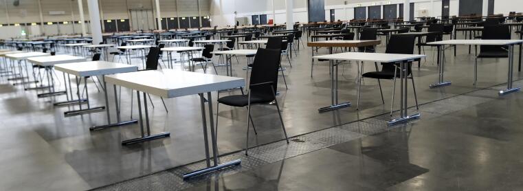 Klausuren in der Halle Münsterland